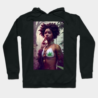 Abstract Rastafari Princess Hoodie